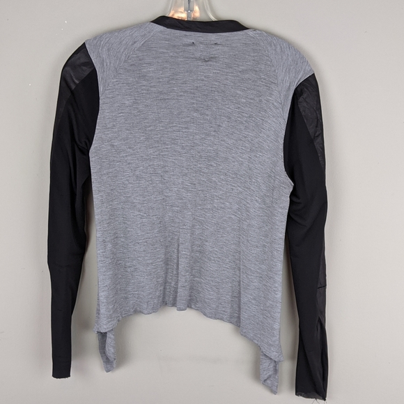 Rozae Nicholas | Gray Black Sleeve Cardigan-E90 - Picture 2 of 7